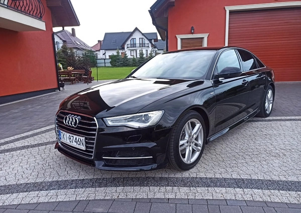 Audi A6 cena 91000 przebieg: 163000, rok produkcji 2015 z Lubawa małe 301